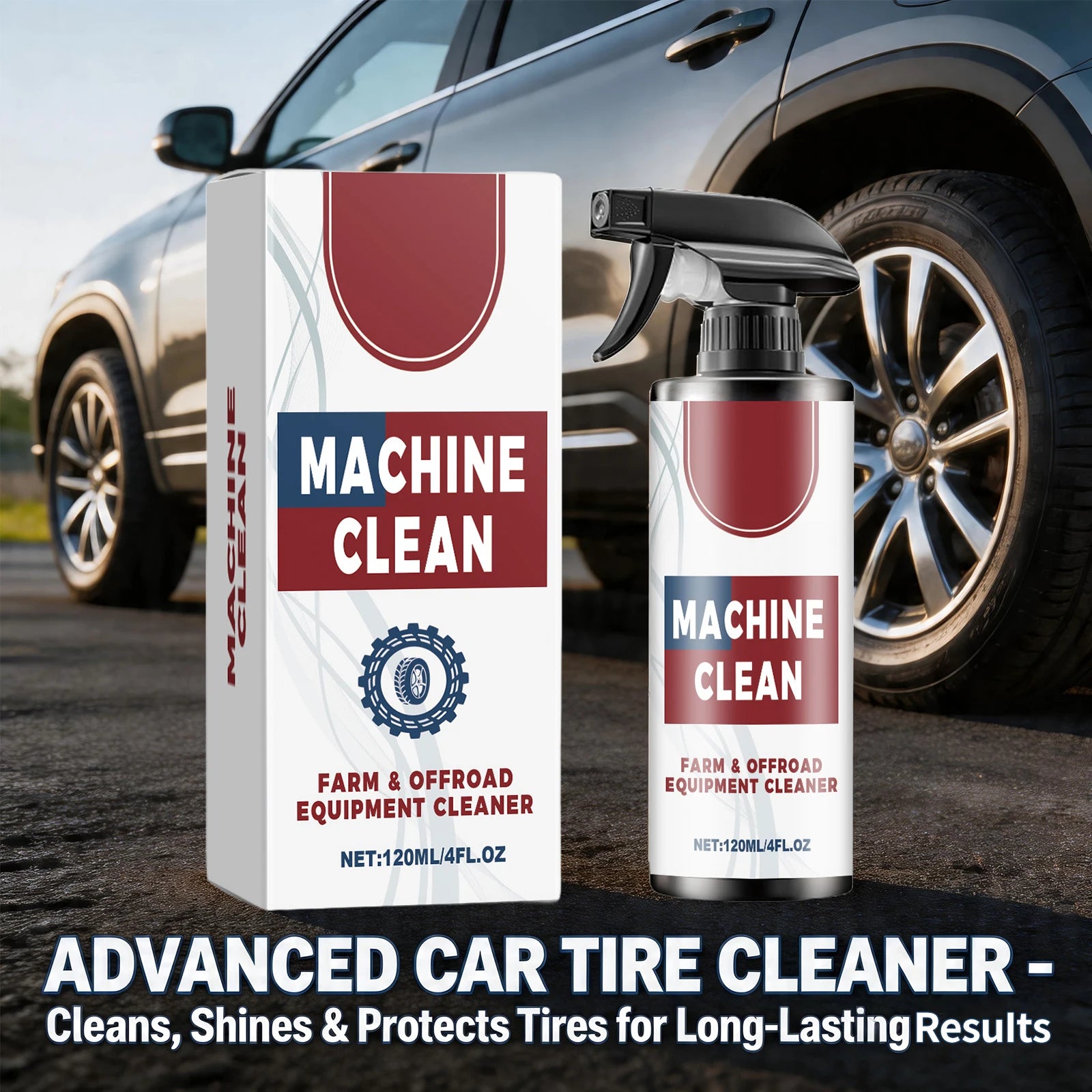 Car Tire Cleaner Reduce Stains Remove Surface Dirt Cleaning and Maintenance of Car Tires Restores Shine Long Lasting Tire Care Oasis Select