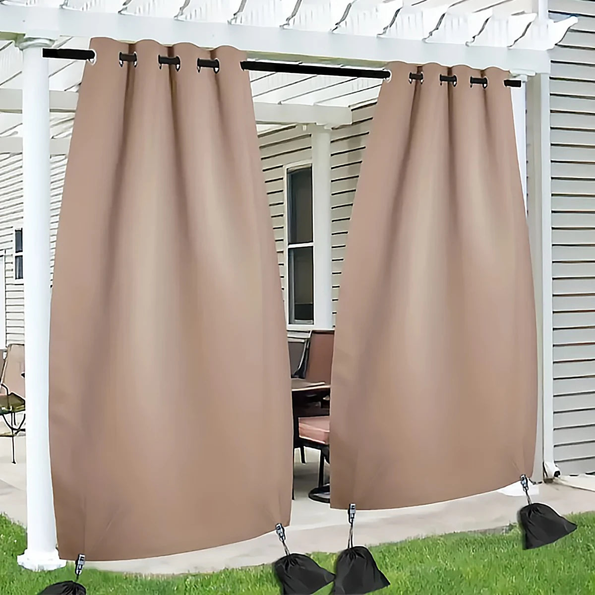 4/8/16/24pcs Windproof Outdoor Door Curtain Weighted Bag Clip, Bow Porch, Terrace, Patio, Gazebo, Porch, Courtyard Essential Oasis Select
