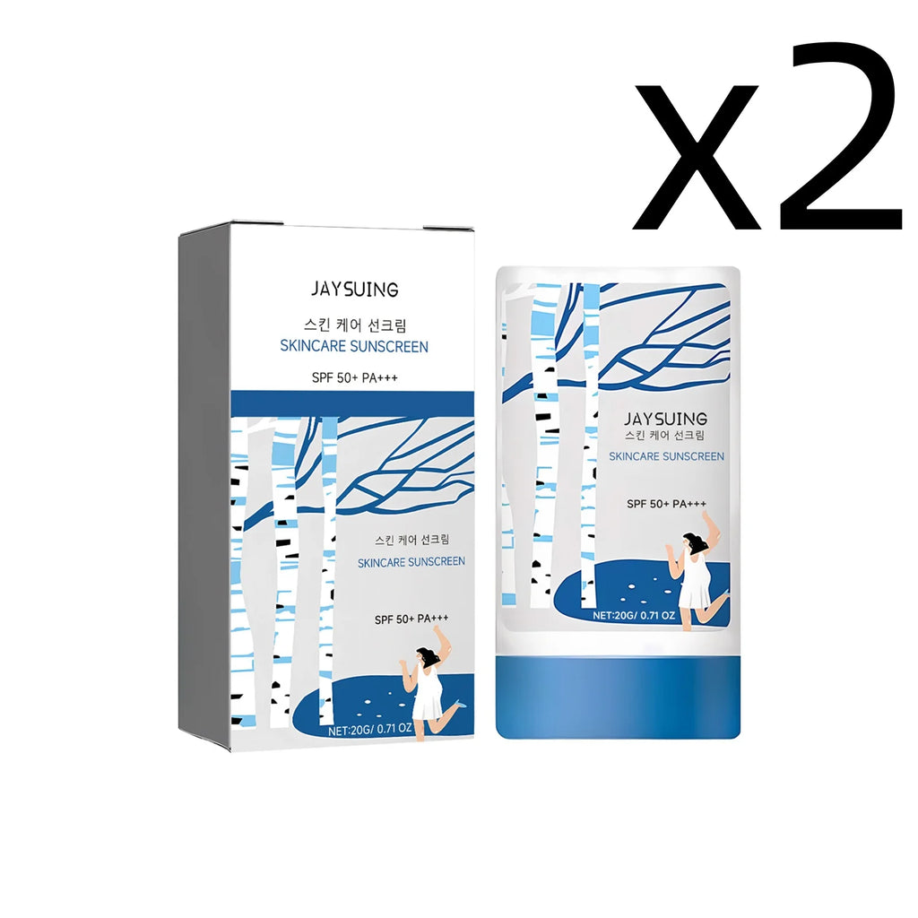 UV Sunscreen Stick Spf50 Lasting Waterproof Moisturize Layer Oil Control Repair Sunburn Antioxidant Skin Sun Protection Cream Oasis Select 2x20g 20g
