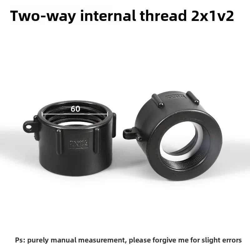 IBC Tank Adapter S60 x 1" 1.5 2" 63/75/80/100mm Thread Connector Ton Barrel Connect 1000 Liter IBC Tank Fitting Oasis Select C