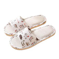 Women Flax Slippers Home Slippers Linen Summer Lightweight Flat Sandal Breathable Comfortable Non-Slip Slides Indoor Men Slipper Oasis Select 39-40 B