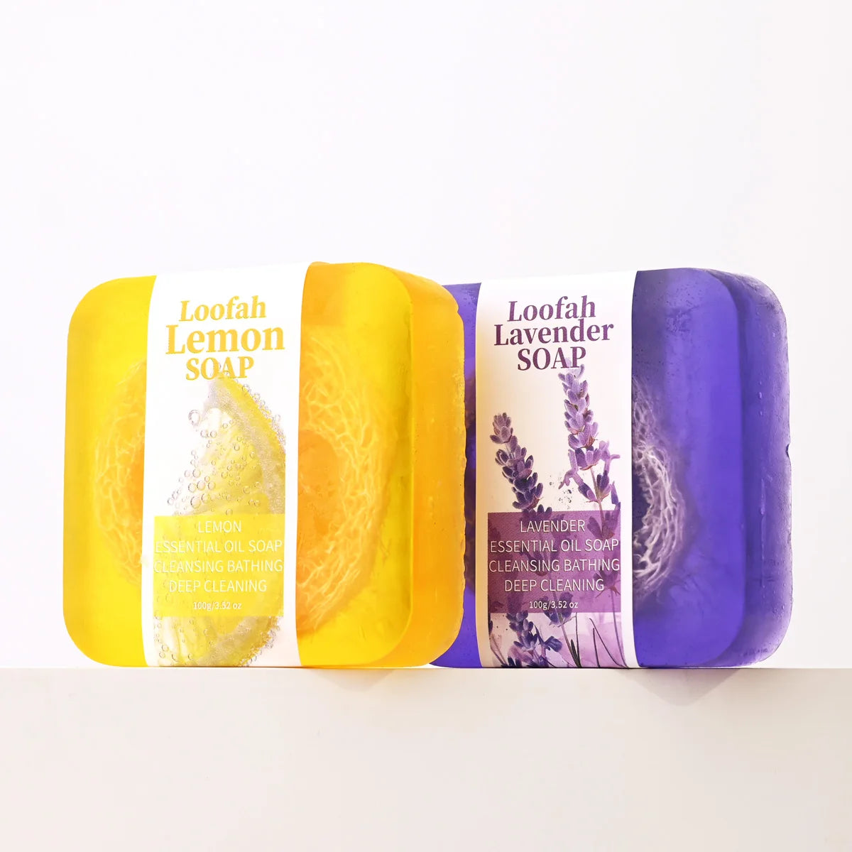 Lavender Luffa Handmade Soap – Citric Acid Brightening Bar 100g