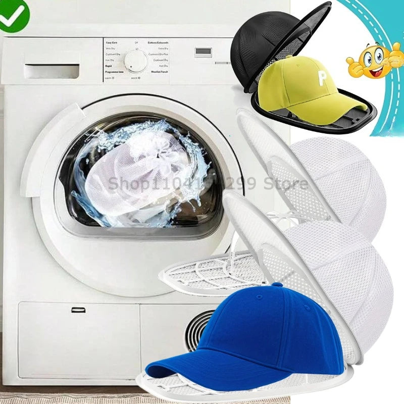 Baseball Cap Hat Washer Laundry Bag Household Products, Laundry Accessories, Anti Deformation Hat Protection Frame, Sturdy Frame Oasis Select