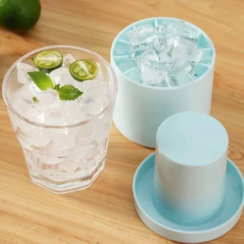 Ice Bucket Cup Mold Ice Cubes Tray Food Grade Quickly Freeze Silicone Ice Maker Creative Design Ice Bucket Whiskey Beer Maker Oasis Select
