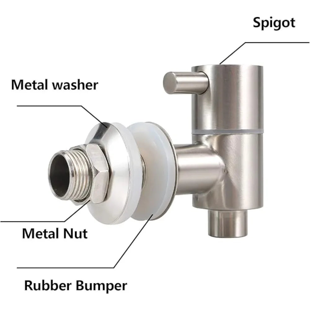 Beer Barrel Tap Water Valve-Bucket Durable 16-25mm Stainless Steel Dispenser Spigot Faucet Leakproof Replacement Tap Oasis Select