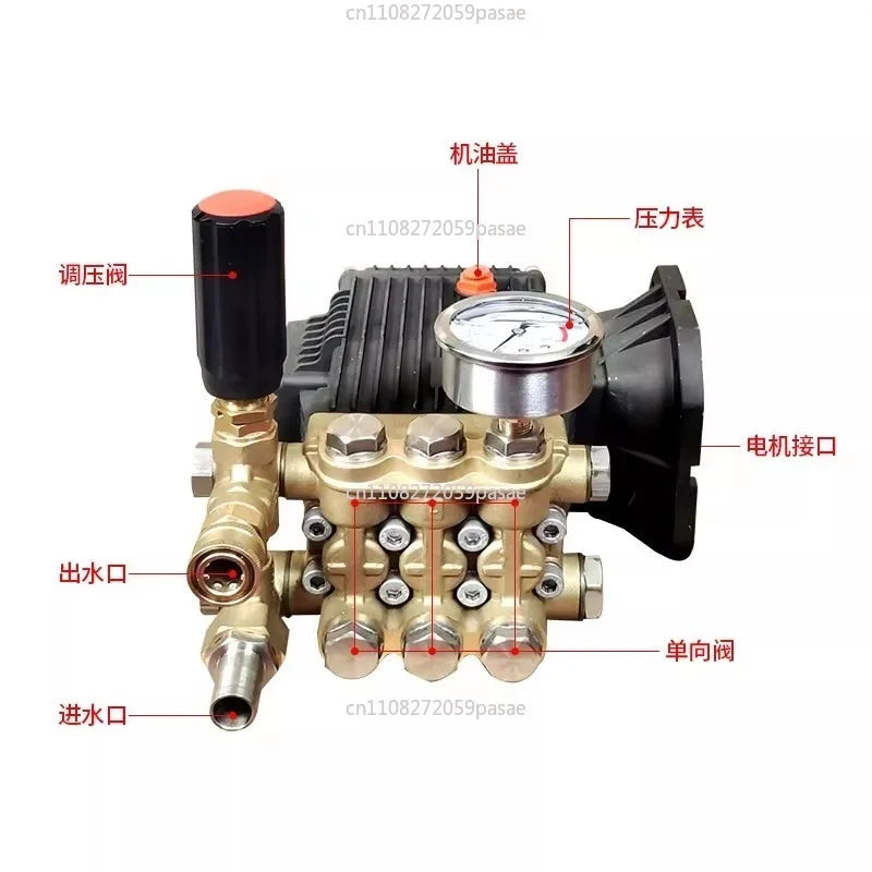 1812 1814 High Pressure Triplex Plunger Pump 16L/min for Car Wash Industrial Cleaning Oasis Select