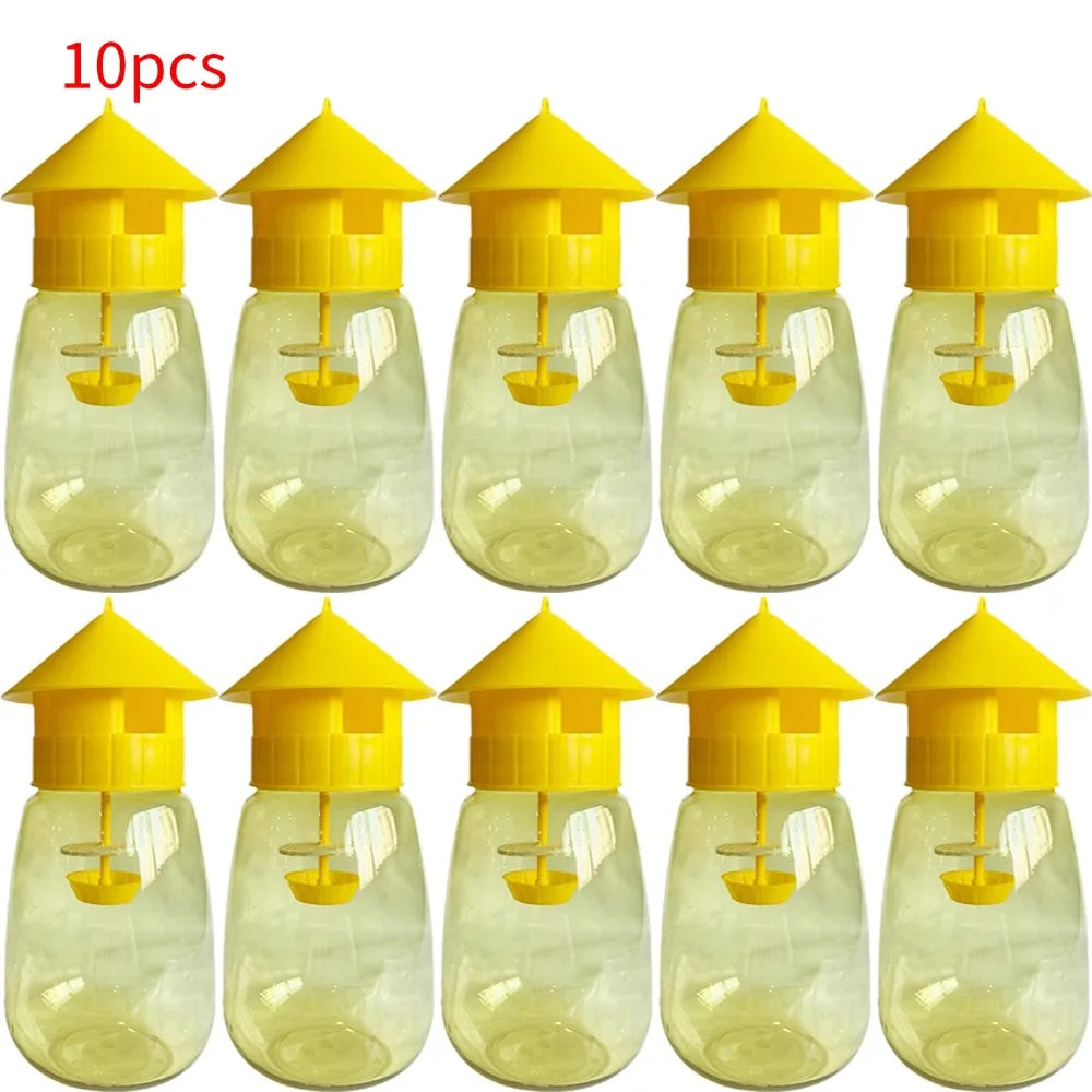 Plastic Fruit Fly Trap Killer Drosophila Trap Anti Fly Fruit Fly Killer Catcher Orchard Insect Trap Pest Control Tool 1-20pcs Oasis Select 10pcs