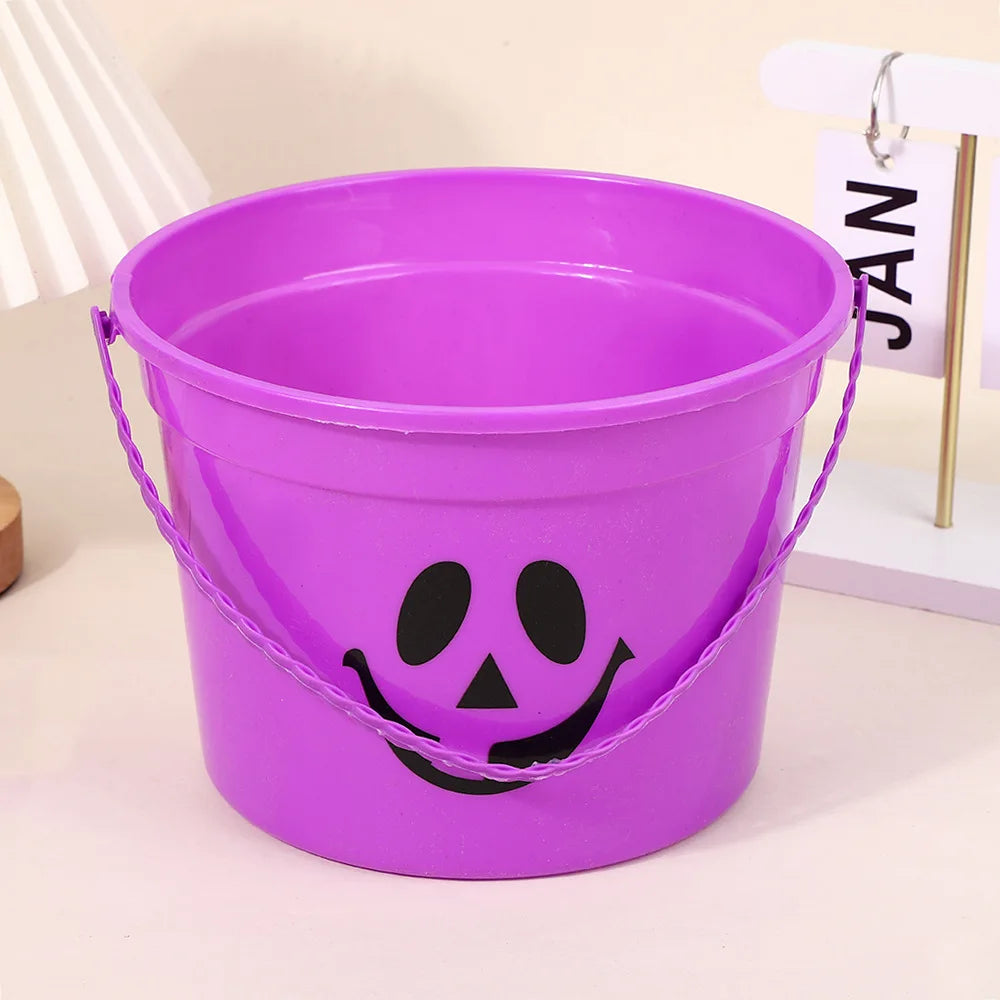 Pumpkin Bucket Trick or Treat Bucket Party Supply Halloween Candy Container Halloween Bucket Oasis Select Purple