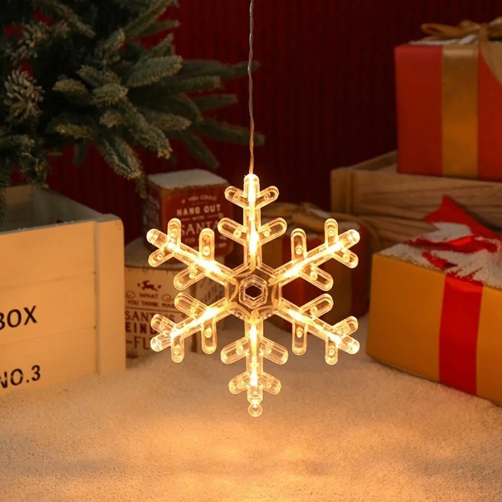Christmas LED Snowflake Window Light | Suction Cup Xmas Decor