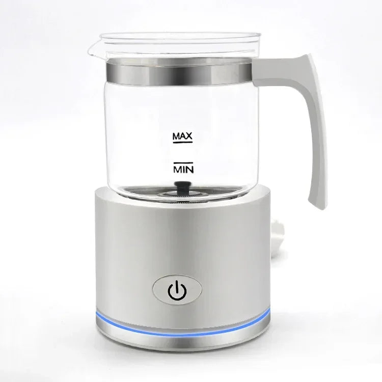 Electric Bubble Maker Automatic Milk Frother Foamer Mixer Heater Latte Cappuccino Hot Foam Warmer Fancy Coffee Machine 110V/220V Oasis Select white EU