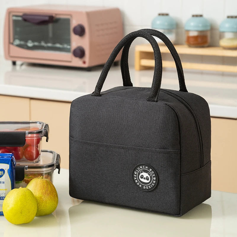 Portable Lunch Bag Lunch Box Thermal Insulated Canvas Tote Pouch Kids School Bento Portable Dinner Container Picnic Food Storage Oasis Select