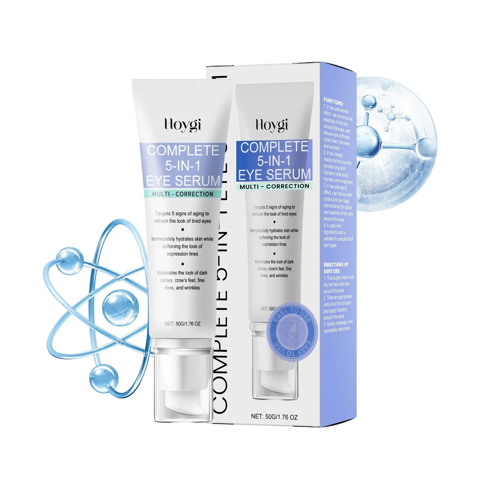 Hoygi Collagen 5-in-1 Eye Cream – Dark Circles & Fine Lines Firming Eye Cream Oasis Select 50g Boxed