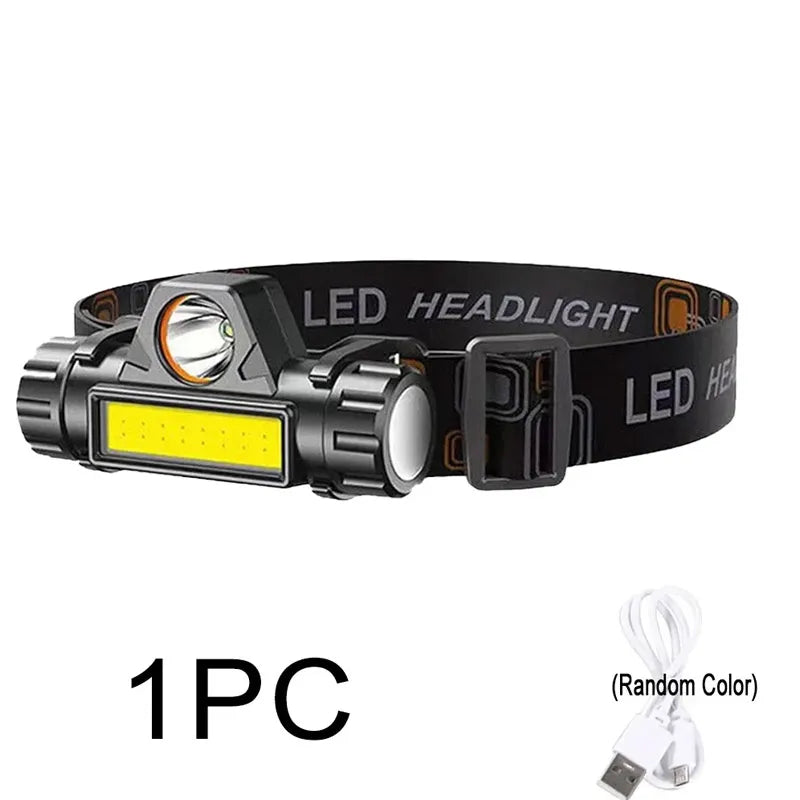 KDULIT 5 LED Rechargeable Headlamp | 18650 Battery & Waterproof