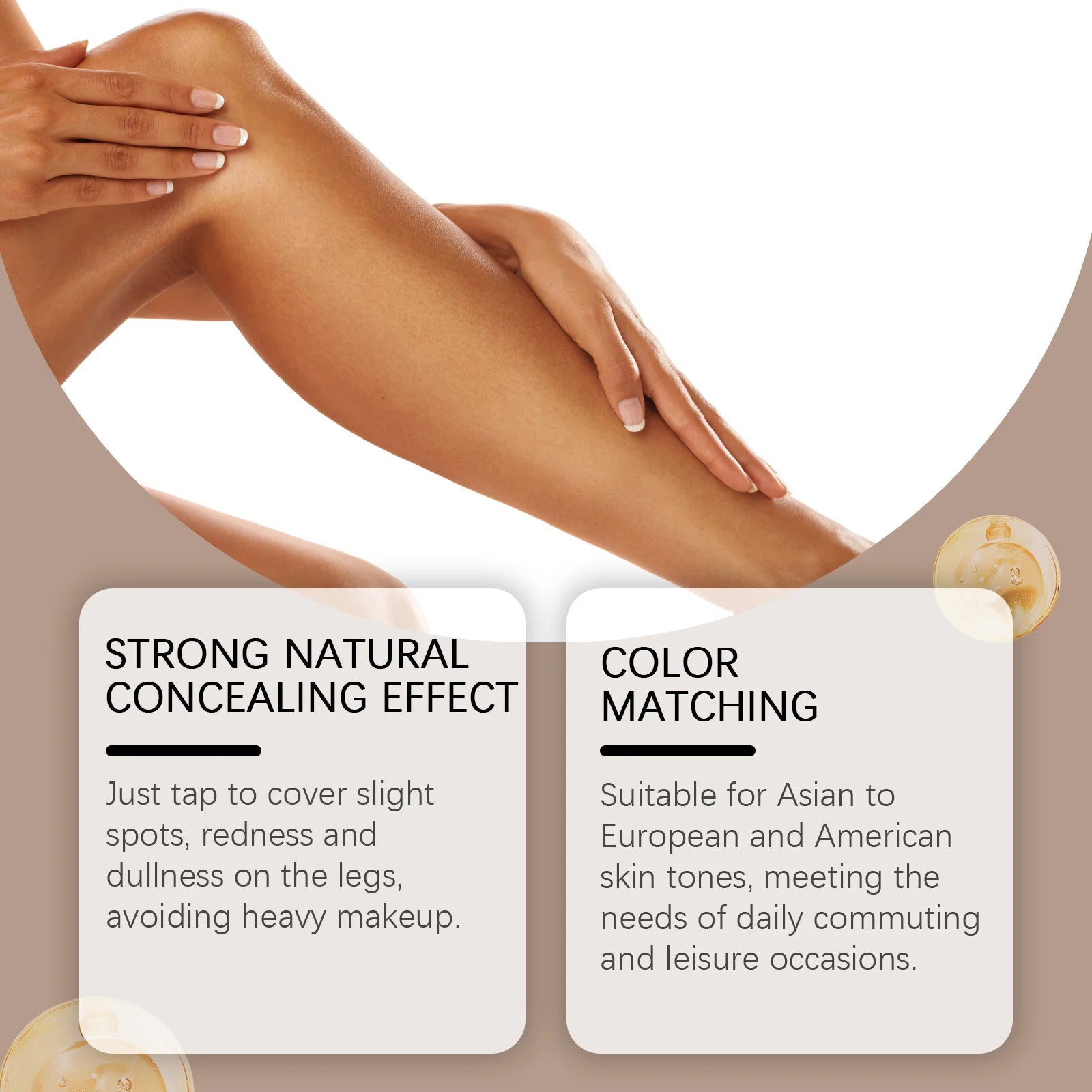 Leg Makeup Lotion Lasting Concealer Even Skin Tone Fake Tanning