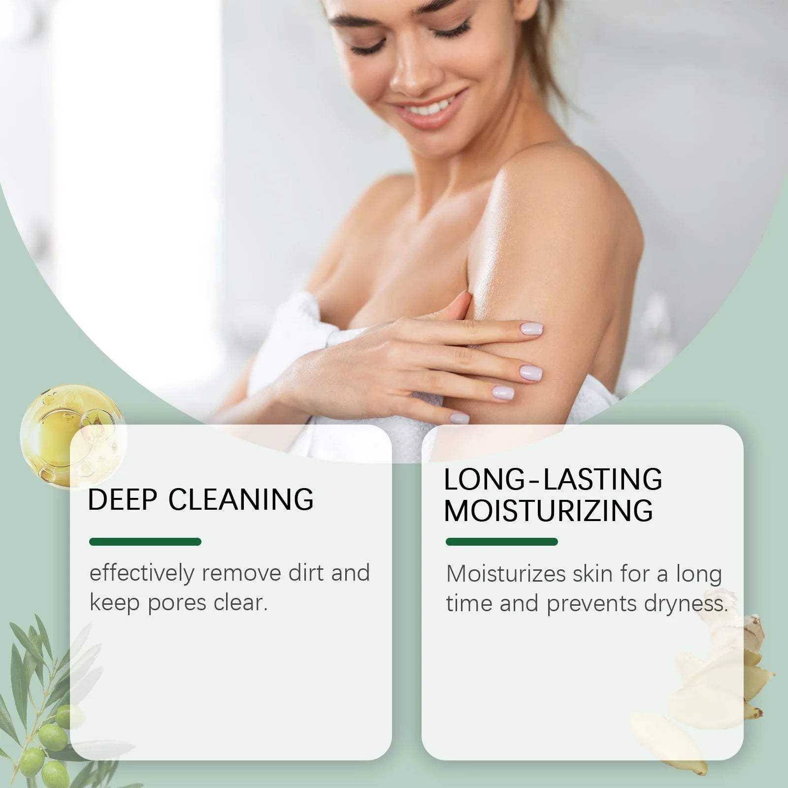 OUHOE Cucumber Soap – Oil Control, Pore Care & Skin Glow 60g