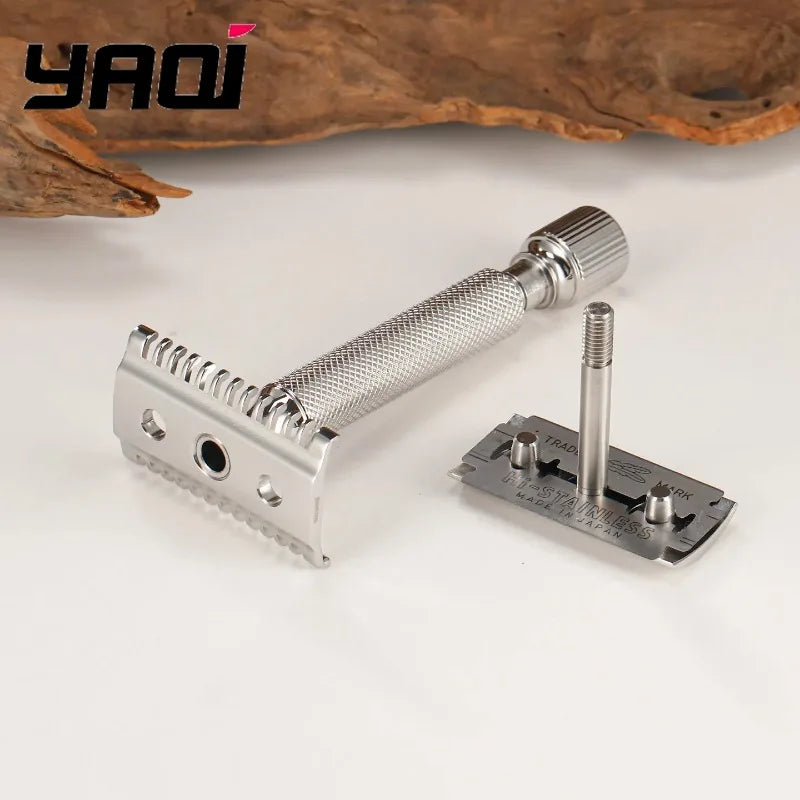 Yaqi BAENZIGER 316 Stainless Steel Safety Razor for Men