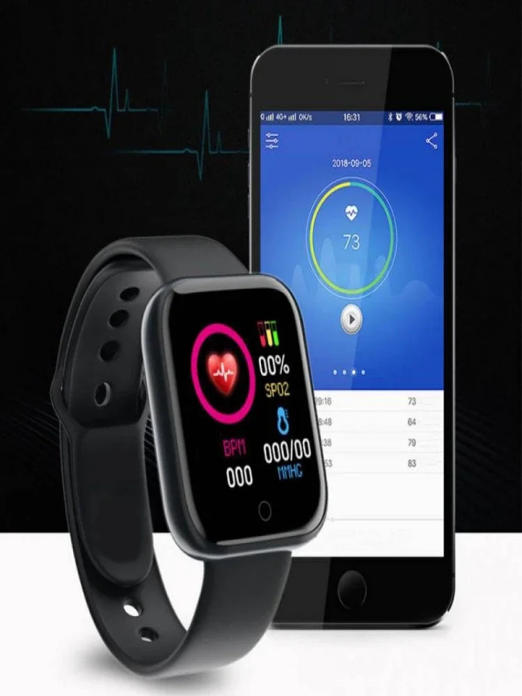 Bluetooth Smart Watch – Fitness Tracker, Sleep & Music (Men/Women)