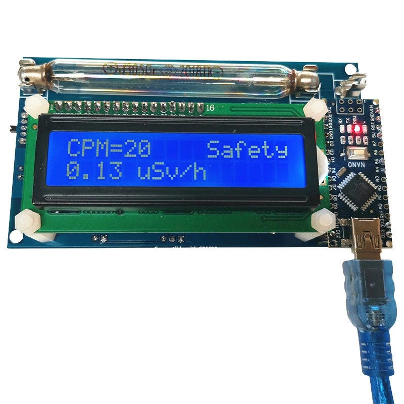LIKE WISH Geiger Counter Kit Module Nuclear Radiation Detector With Display Radiation Dosimeter Electromagnetic Radiation Detect Oasis Select
