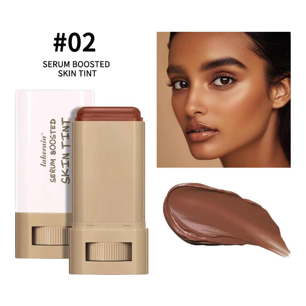 Stick Foundation Balm Serum Boosted Skin Tint Foundation Stick Smooth Plumper Hight Coverage Travel Bronze Foundation Stick Make Oasis Select Color 2