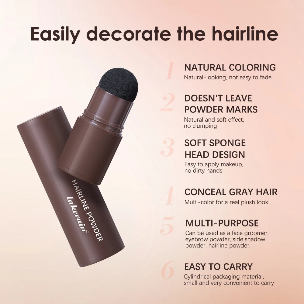 Lakerain Hairline Powder Filling Hair and Eyebrows Gaps Naturally Modify Long Lasting Holding Waterproof Sweat-proof Fine Powder Oasis Select