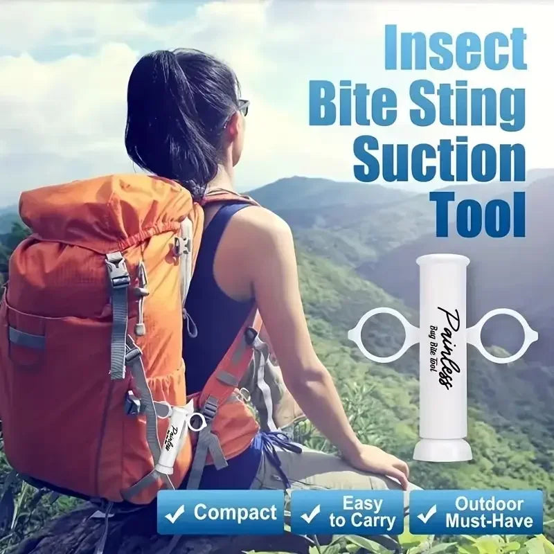 Negative-pressure suction device—for mosquito bites and bee stings naturally relieves discomfort caused by bites; chemical-free. Oasis Select