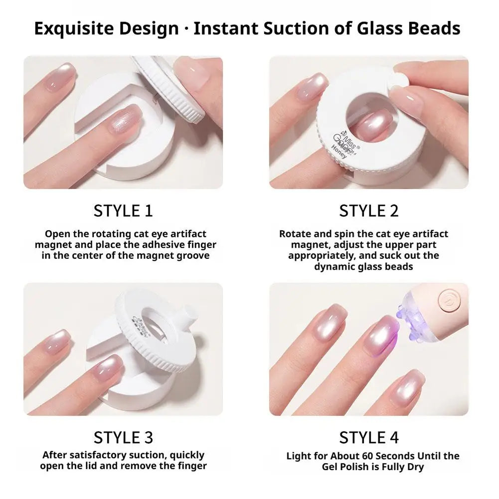 360° Rotating Cat Eye Nail Magnet Tool | DIY Gel Manicure Nail Art Magnet Tool Oasis Select