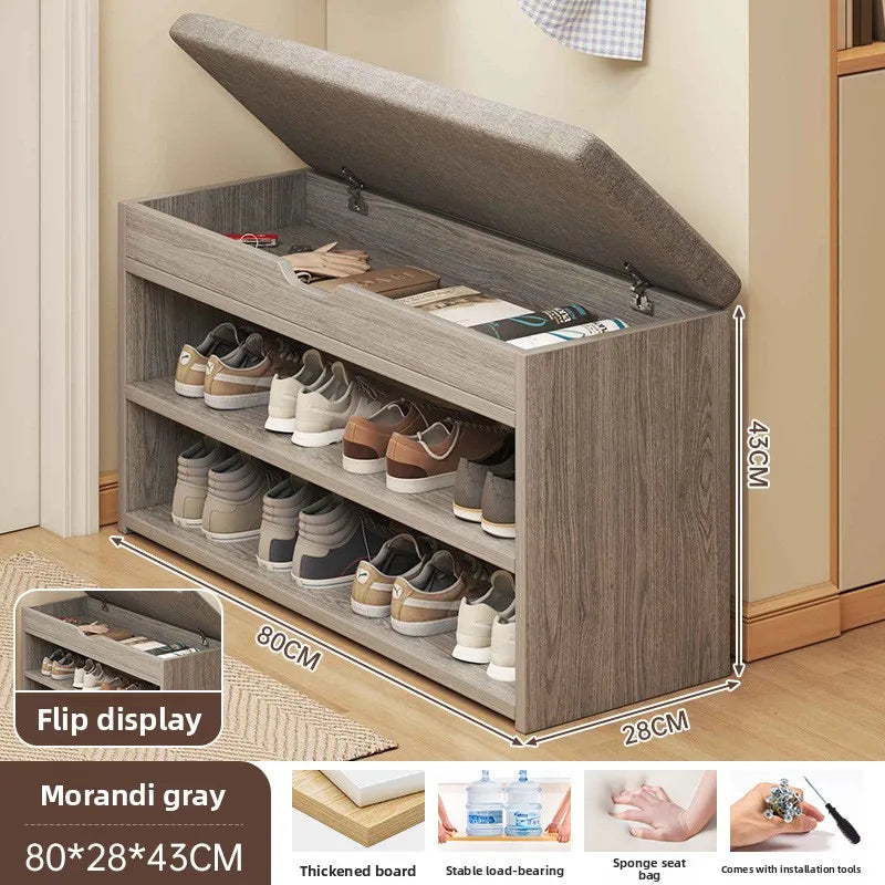 The shoe change stool is at the door the shoe cabinet, the sitting stool is extremely narrow can sit on the shoe rack Oasis Select 25