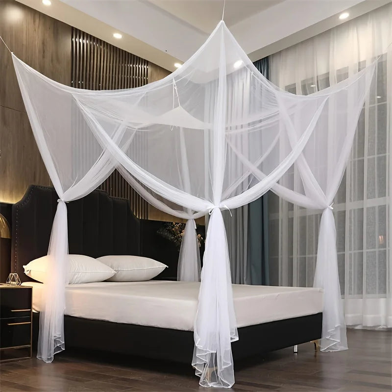 Elegant Rainbow Mosquito Net - Large Bed Canopy with Drawstring Closure, Perfect for Outdoor & Indoor Use Oasis Select