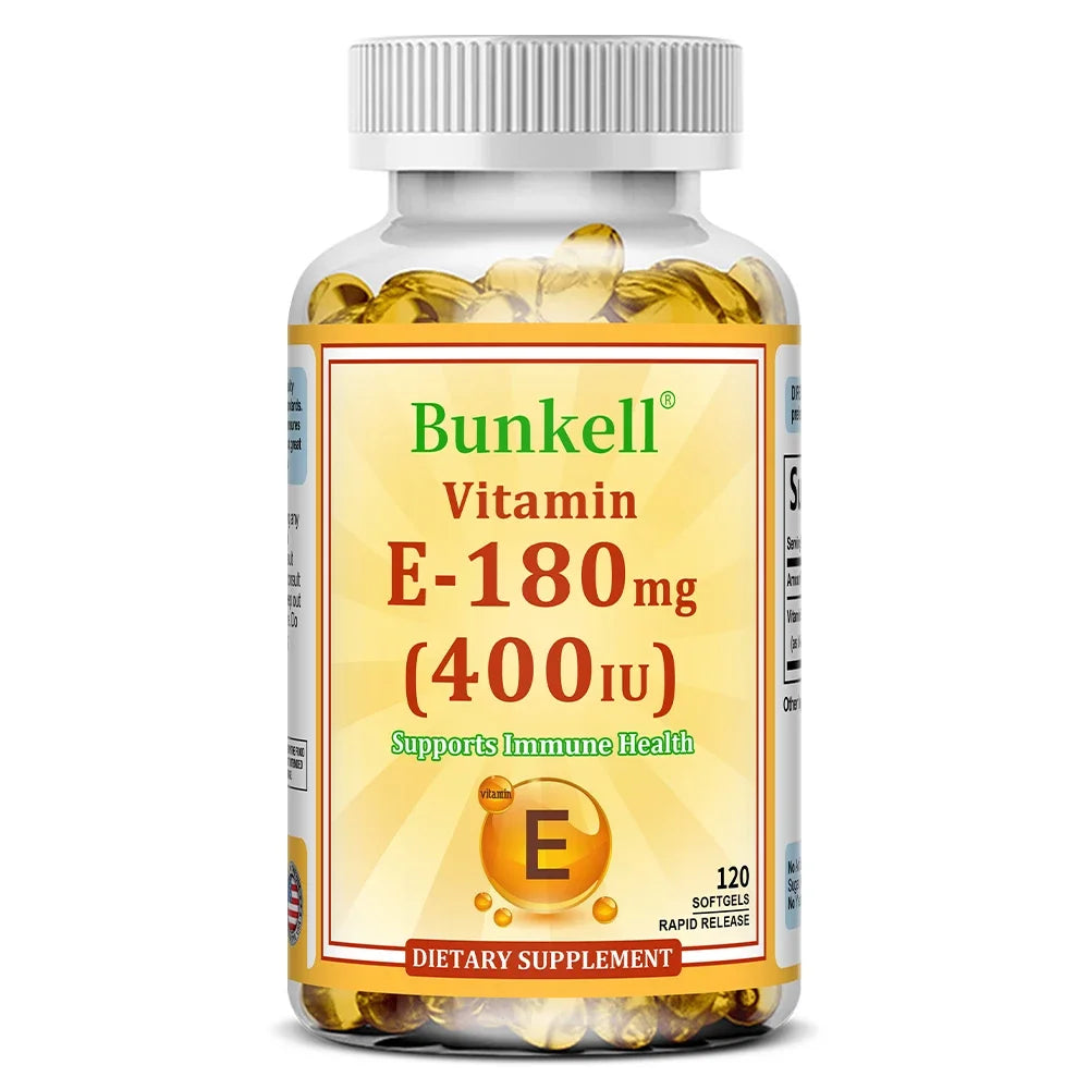 Vitamin E 400 IU Softgels – Antioxidant, Skin & Immune Support Vitamin E Supplement Oasis Select 120 count-1 bottle