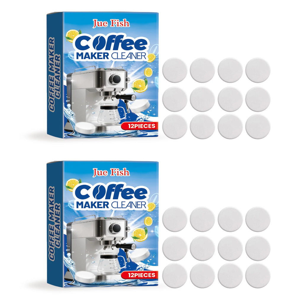 Coffee Machine Descaler Tablets – Universal Deep Cleaner 12-Pack