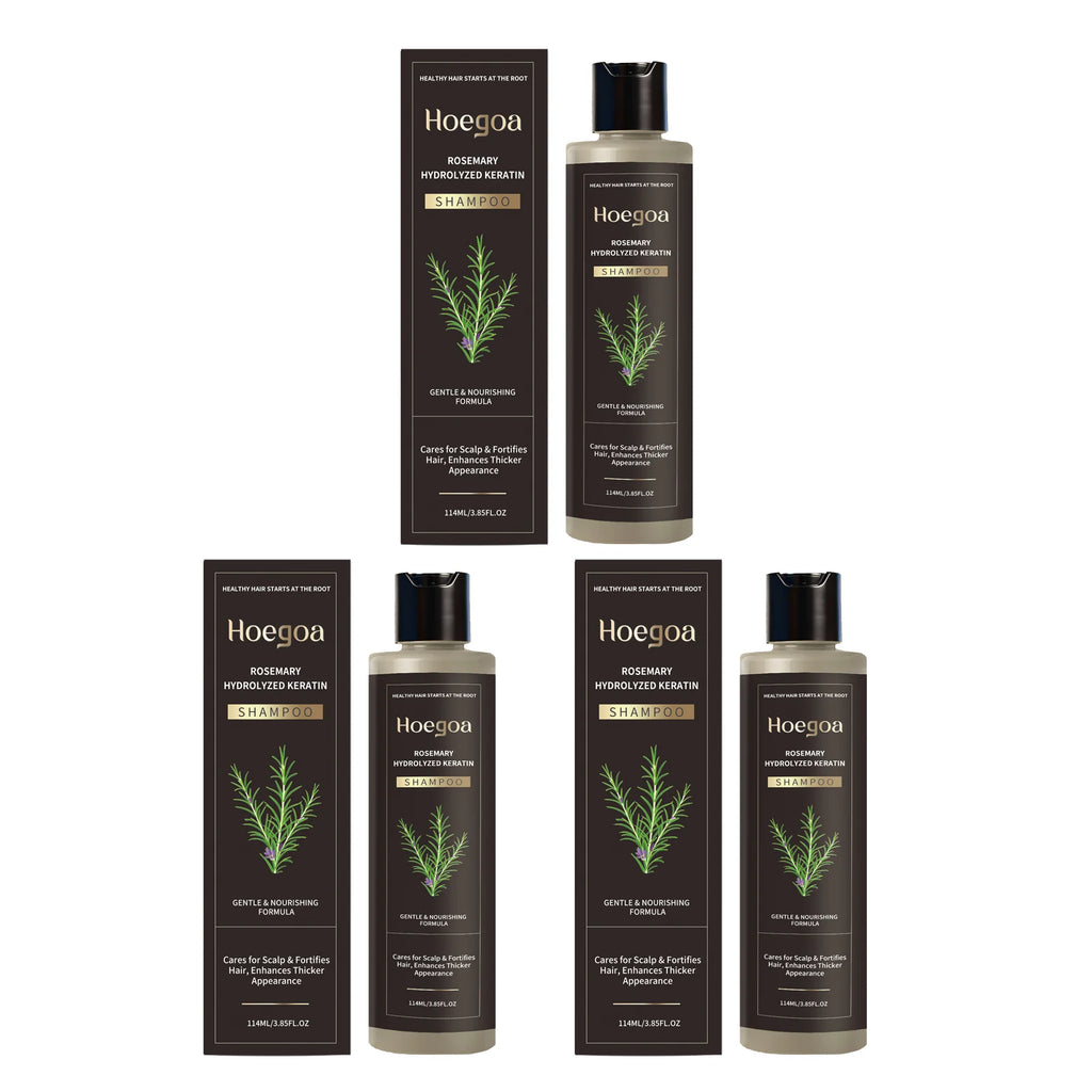 HOEGOA Rosemary Shampoo – Volumizing, Thickening & Anti-Dandruff Rosemary Hair Shampoo Oasis Select 3pcs