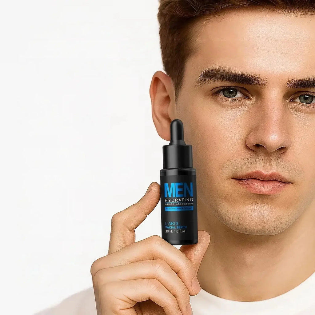 Men 30ml Hyaluronic Acid Serum Anti Aging Facial Essence Hydrating Oil Control Firming Brightens Skin Tone Daily Skincare Oasis Select