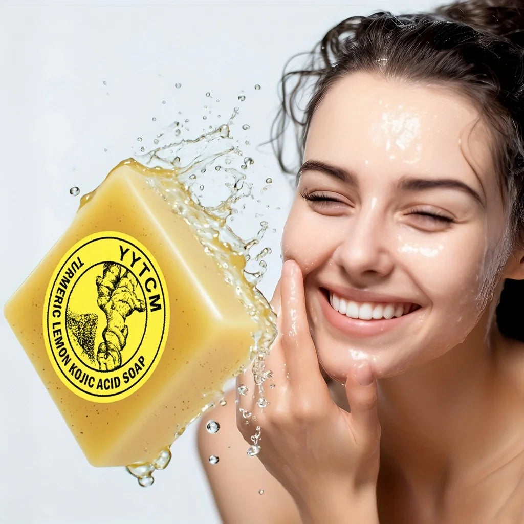 Turmeric Lemon Kojic Acid Exfoliating Scrub Soap 65g Exfoliating Scrub Soap Oasis Select