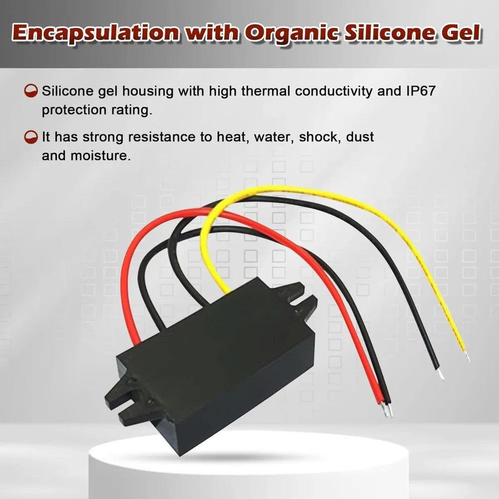 DC 12V to 48V 4A Boost Converter Power Converter Waterproof Module Transformer is Used for Golf Cart CLU bcarand Other Vehicles Oasis Select