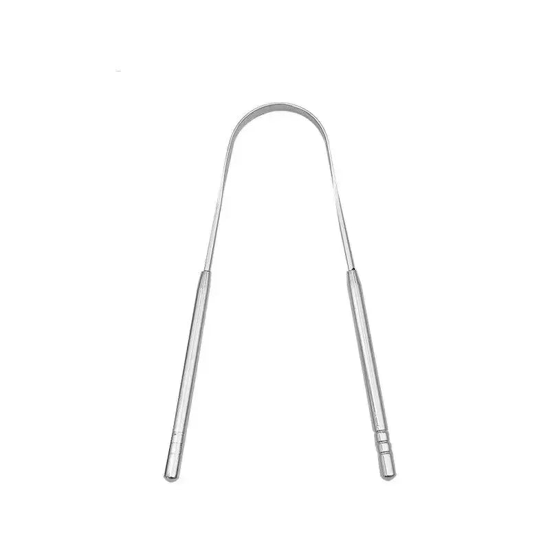 U Shape Tongue Scraper Oral Care Tools Stainless Steel Clean Mouth Clean Tongue Brush Bad Breath Tongue Tongue Cleaner Oasis Select Silver