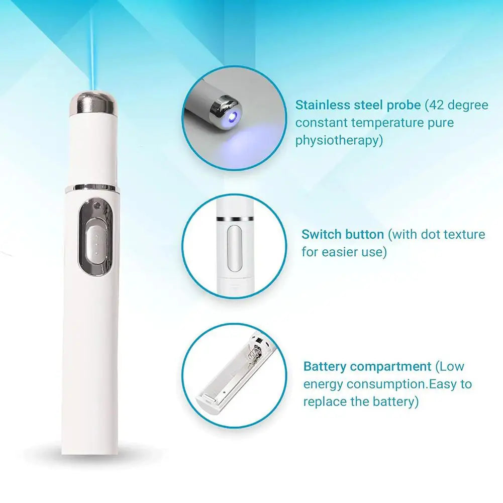 Blue Light Therapy Eye Pen – LED Massage for Dark Circles LED Eye Therapy Pen Oasis Select