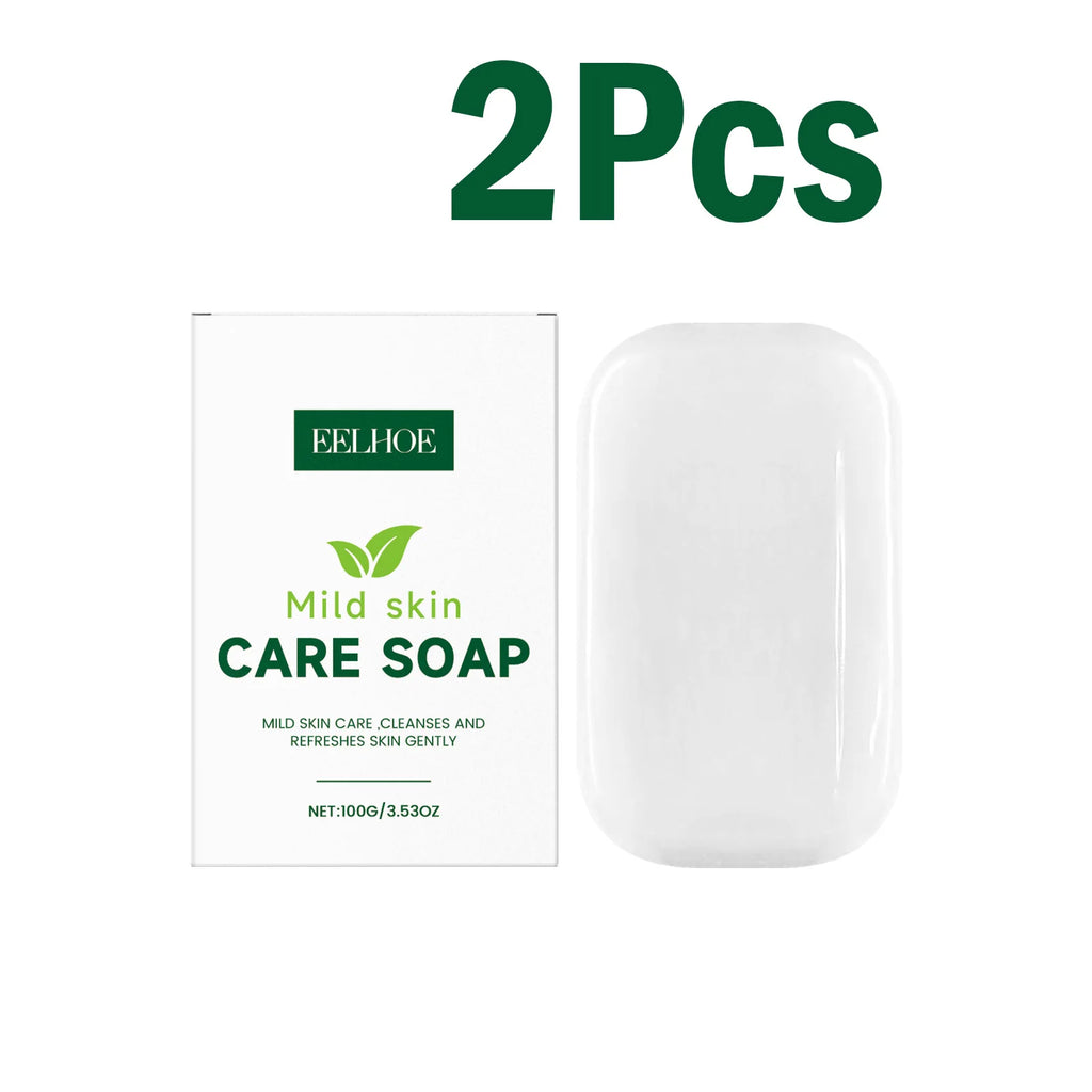Eelhoe Fragrance-Free Soap Bar – Face, Hand & Body Sensitive Skin Cleansing Soap Bar Oasis Select 2 x 100g Boxed