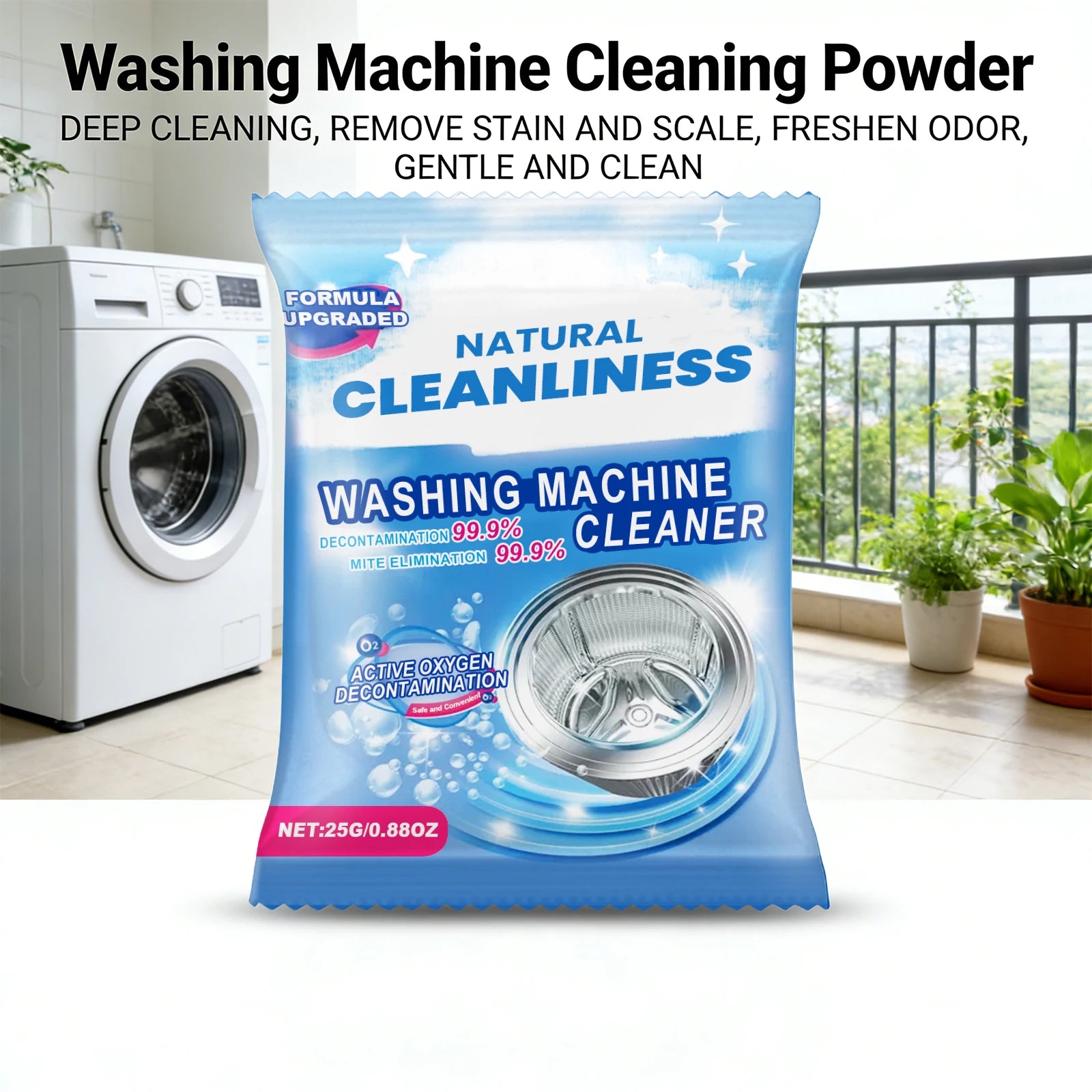 Washing Machine Cleaning Powder Decontamination and Deodorization Remove Dirt Fast Dissolving Laundry Washer Drum Cleaner Oasis Select