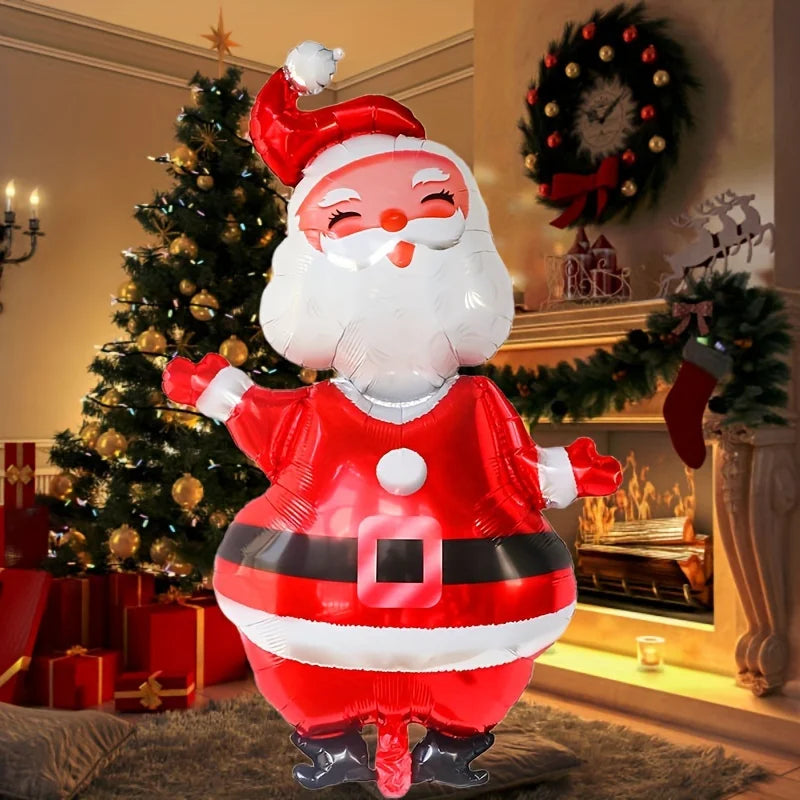 3pcs Merry Christmas Foil Balloon Navidad Home Decoration Santa Claus Snowman Decor Christmas Party Xmas New Years Supplies Gift Oasis Select