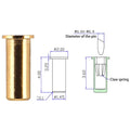 100Pcs Mechanical Keyboard And Mouse Hot Plug Socket For Mechanical Keyboard PCB Soldering Reaming Pin Socket Parts Oasis Select Gold