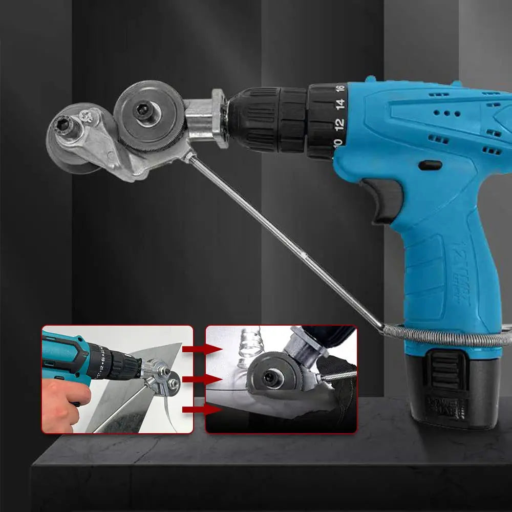 JUSTINLAU Electric Drill Plate Cutter Attachment Metal Sheet Cutter Nibbler Saw Cutter Free Cutting Tool Nibbler Sheet Metal Cut Oasis Select