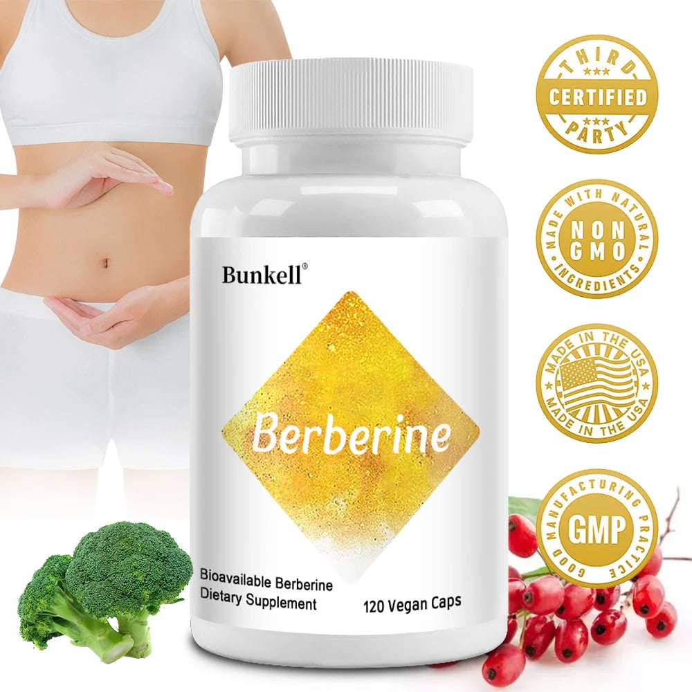 Berberine HCl 600mg – Blood Sugar, Metabolism & Heart Support Herbal Supplement Oasis Select