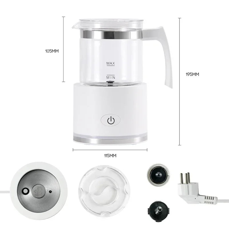 Electric Bubble Maker Automatic Milk Frother Foamer Mixer Heater Latte Cappuccino Hot Foam Warmer Fancy Coffee Machine 110V/220V Oasis Select