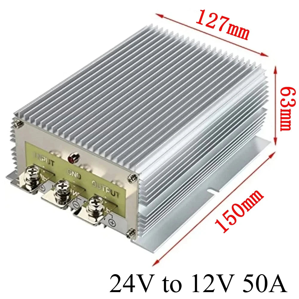 24 Volt to 12 Volt 24V to 12V 85A-300A Step Down Converter Voltage Regulator DC/DC Buck Transformer Power Supply CE Waterproof Oasis Select 24V to 12V 50A 24V 12V