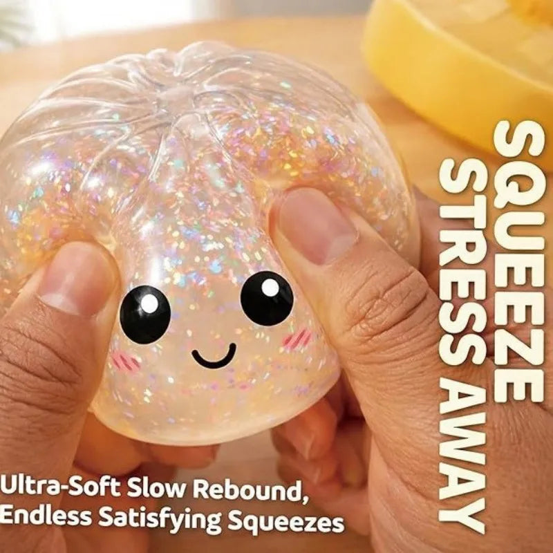 Colorful Dumpling Squishes Stress Balls, Reusable Slow Rebound Decompression Toys, Dough Ball for Stress Relief & Children Gift Oasis Select