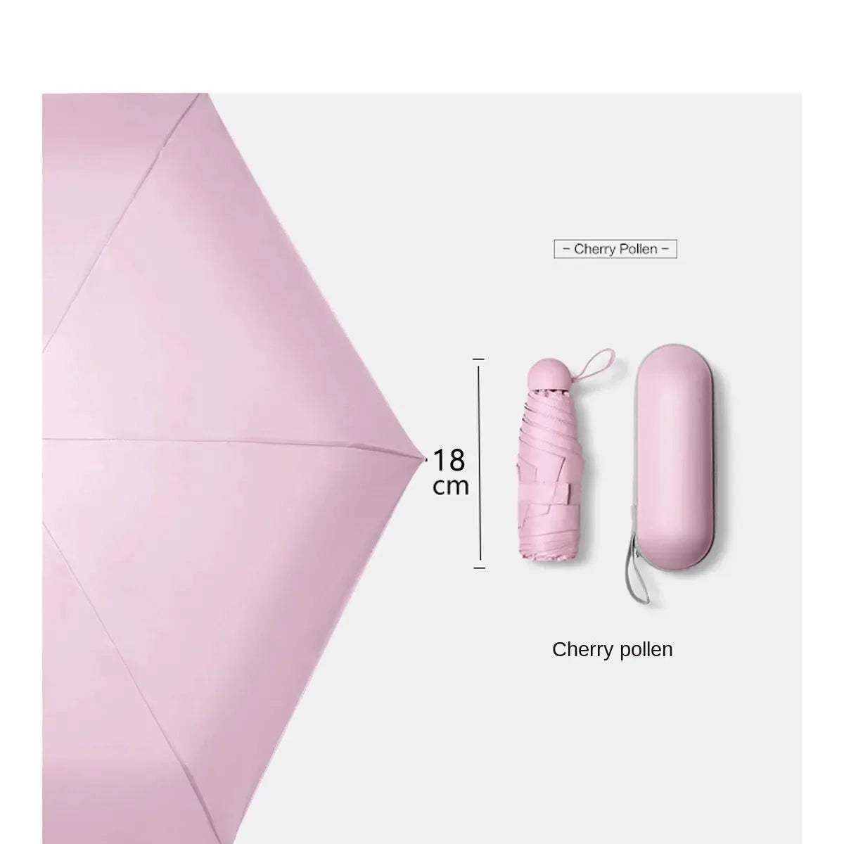 Capsule Mini Foldable Umbrella – Sun & Rain Dual-Use Portable Foldable Mini Umbrella Oasis Select