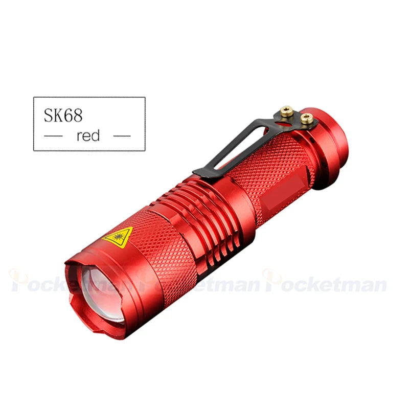 POCKETMAN Zoomable LED Flashlight 2000LM | 3 Modes, Waterproof