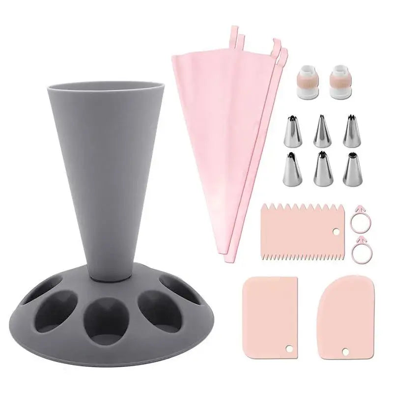 Kitchen Storage Rack for Piping Bags And Nozzles Cake Decorating Tool Pastry Baking Accessories Nozzles Placement Holder Oasis Select A2