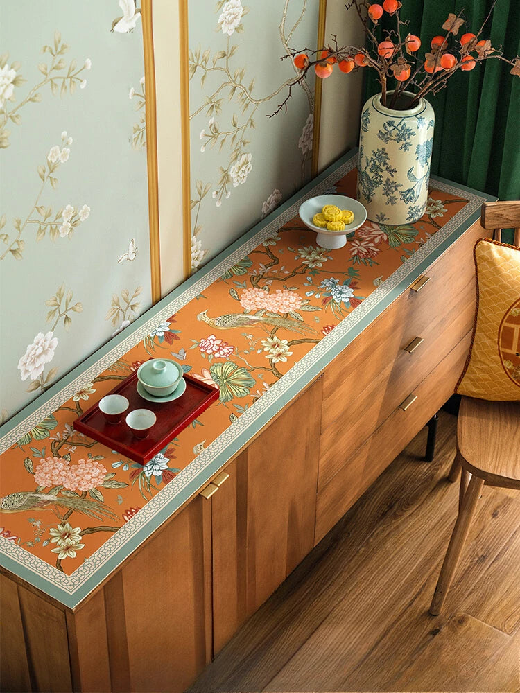 American Retro Light Luxury TV Cabinet Side Cabinet Waterproof Pad Oil Anti-ironing No-wash Leather Table Mat Oasis Select