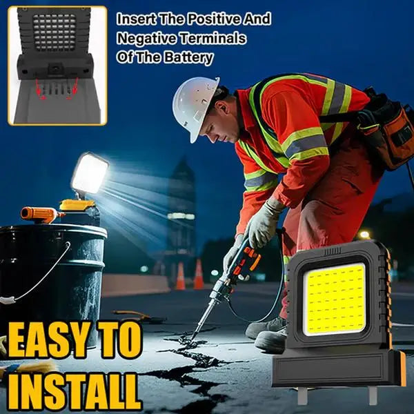 Power Tool Accessories LED Work Light for Makita for Milwaukee For Dewalt For Bosch for Dayi Lomvum Zhipu 18V-21V Li-ion Battery Oasis Select